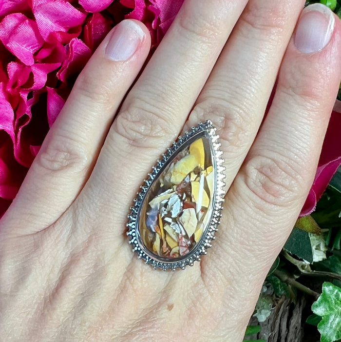Brecciated Mookaite Ring