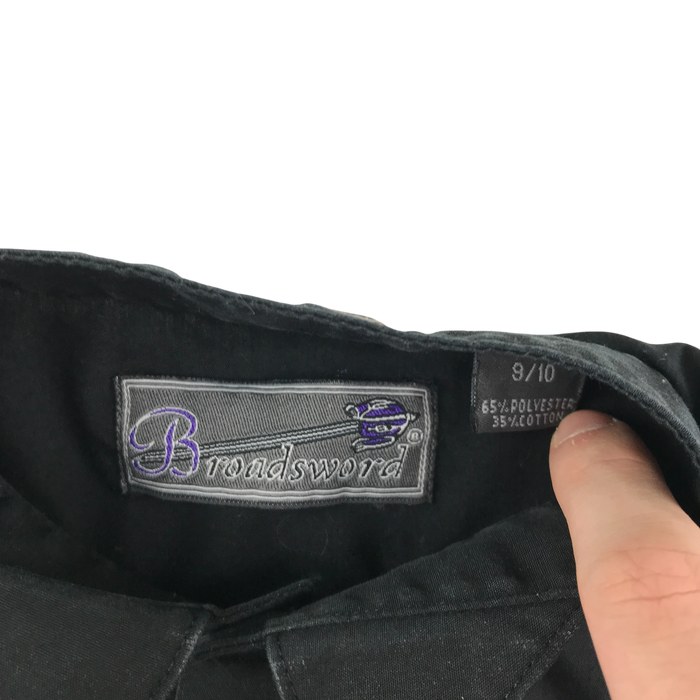 Broadsword 9-10 years black tailored buttoned shirt