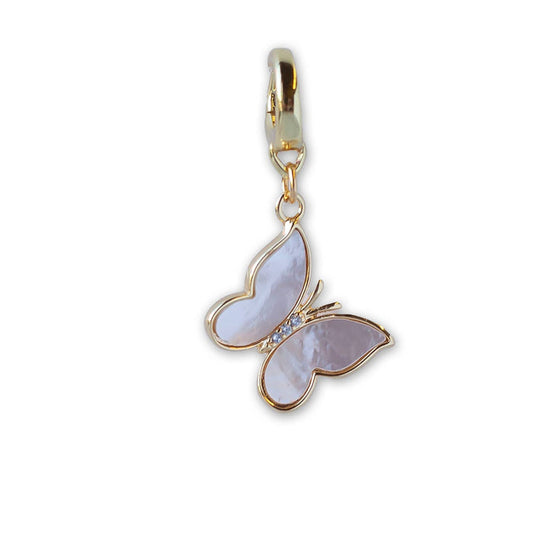 Butterfly Mother of Pearl Charm
