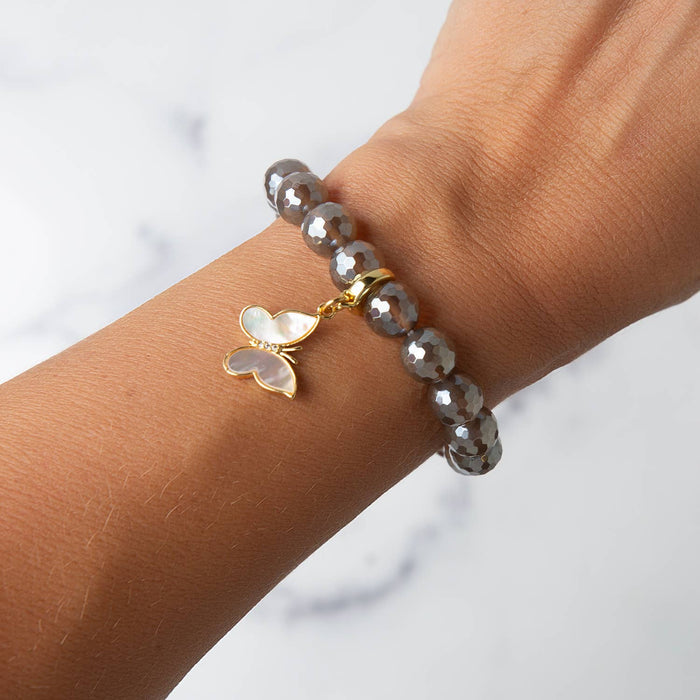 Butterfly Mother of Pearl Charm