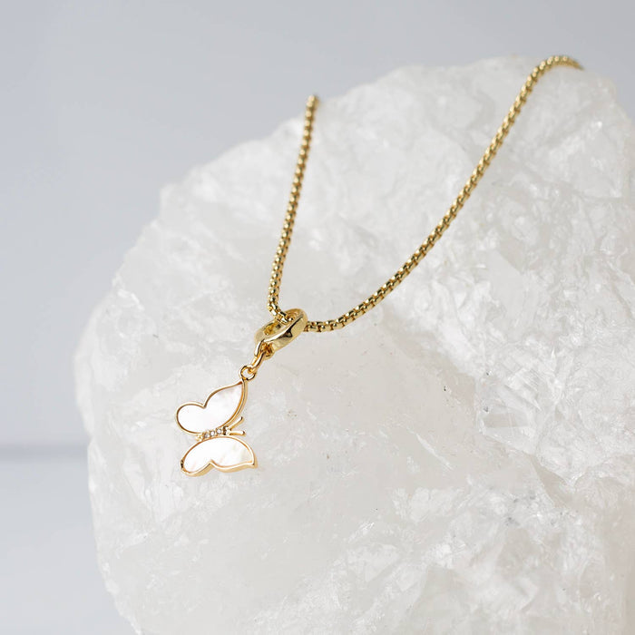 Butterfly Mother of Pearl Charm