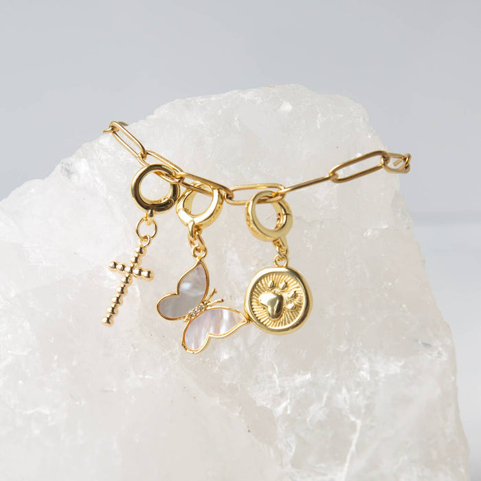 Butterfly Mother of Pearl Charm