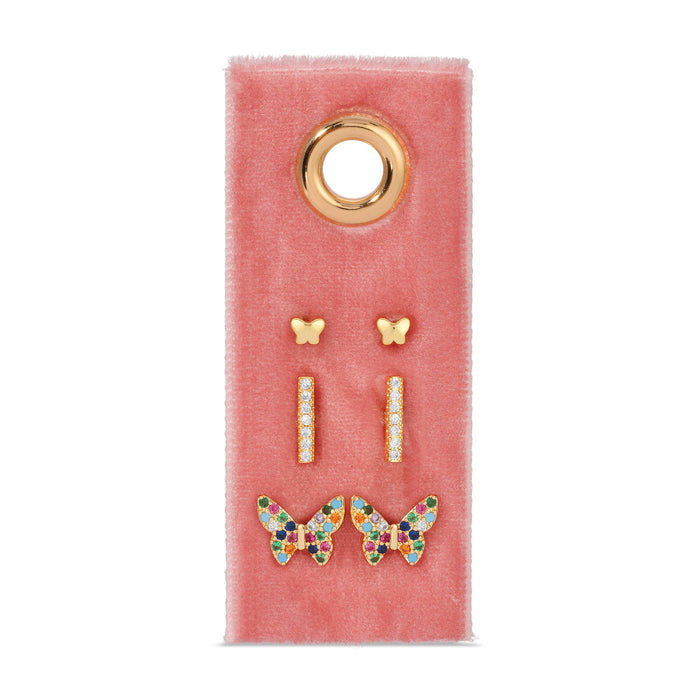 Butterfly Stud Gift Set