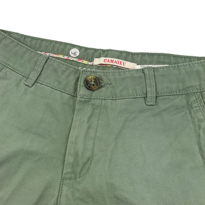 Camaieu women's XS khaki green shorts