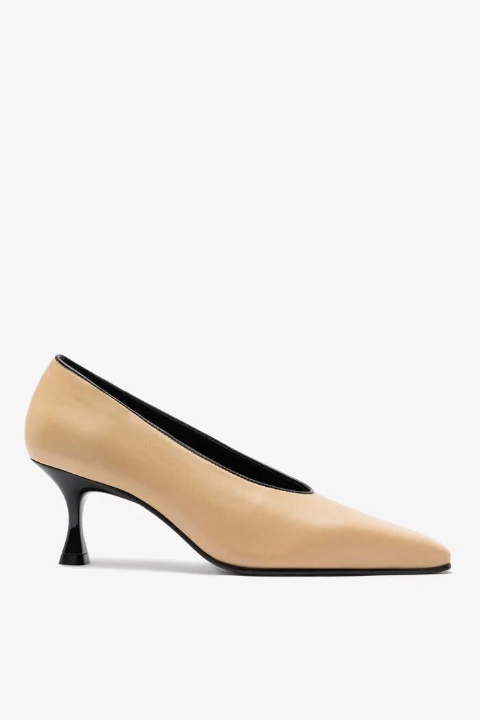 Cambon Pump Sand Leather Pump Larroudé
