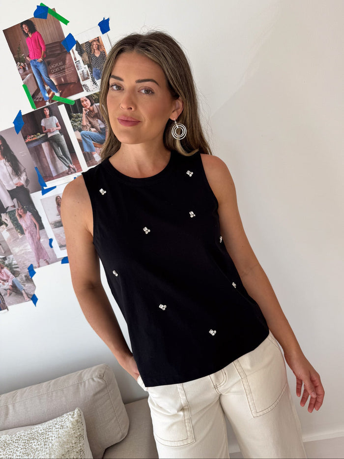 Campari Embellished Tank