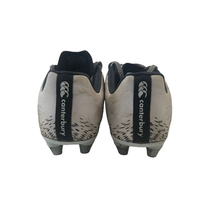 Canterbury size UK 2 white and black rugby boots