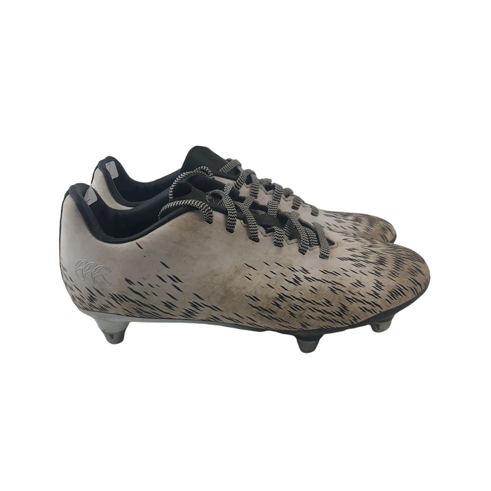 Canterbury size UK 2 white and black rugby boots