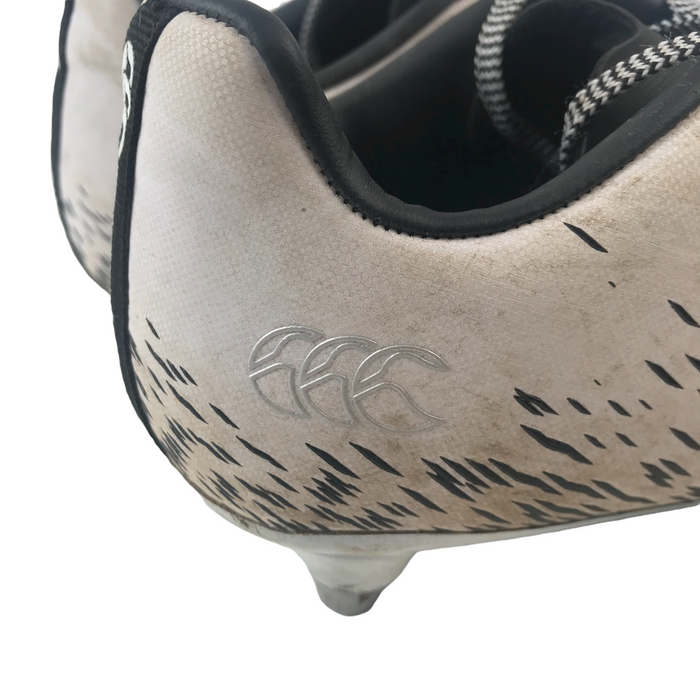 Canterbury size UK 2 white and black rugby boots