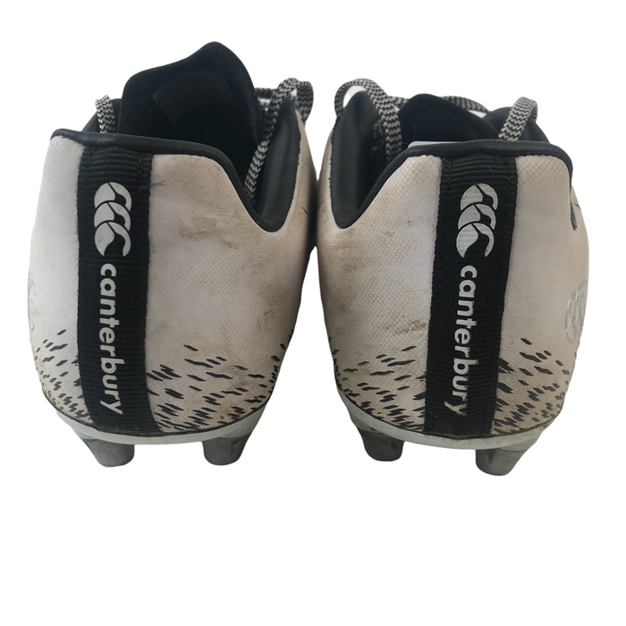 Canterbury size UK 2 white and black rugby boots