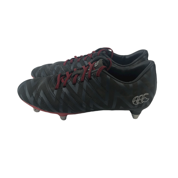 Canterbury soze UK 3 black grey and red rugby boots