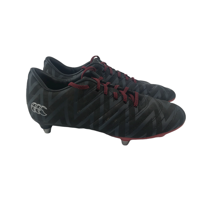 Canterbury soze UK 3 black grey and red rugby boots
