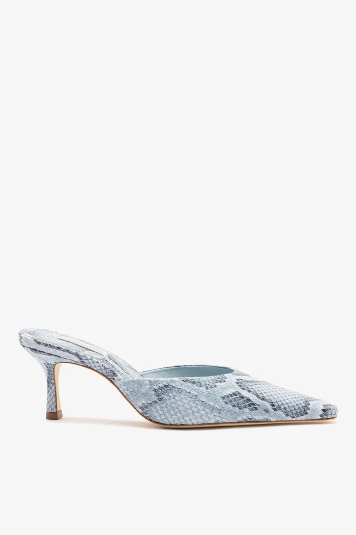 Carine Mule Maya Python Leather Mule Larroudé