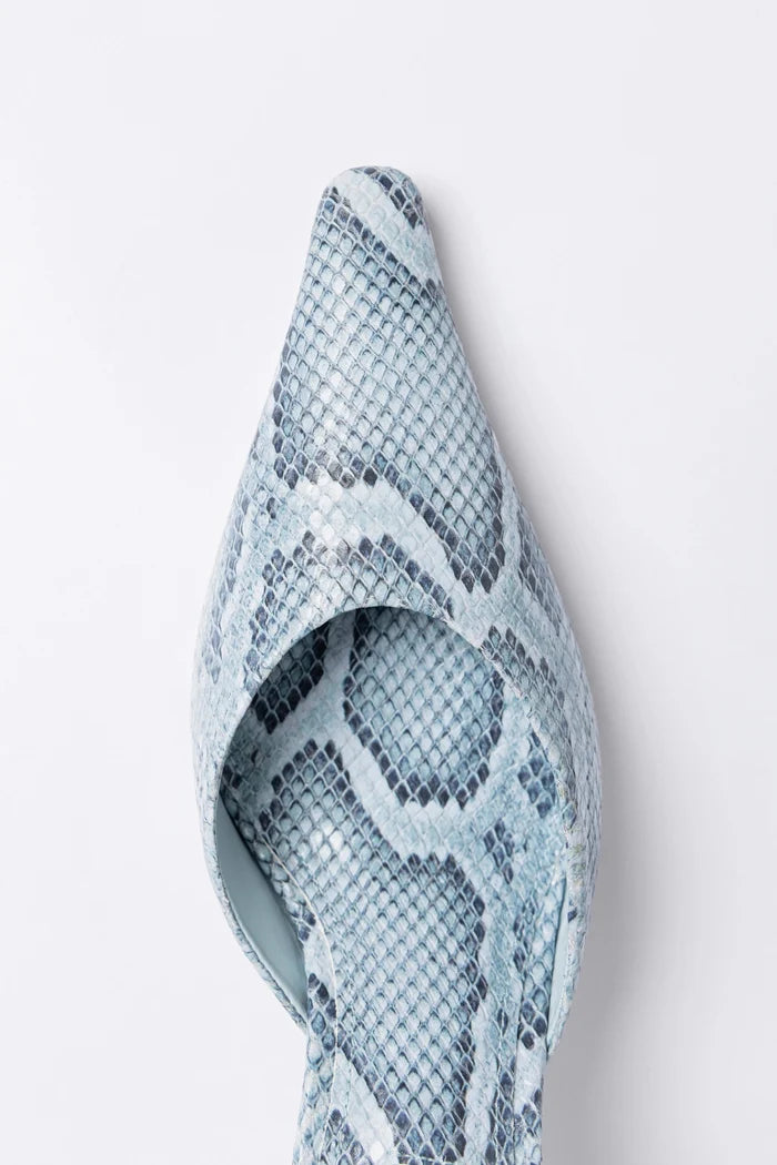 Carine Mule Maya Python Leather Mule Larroudé