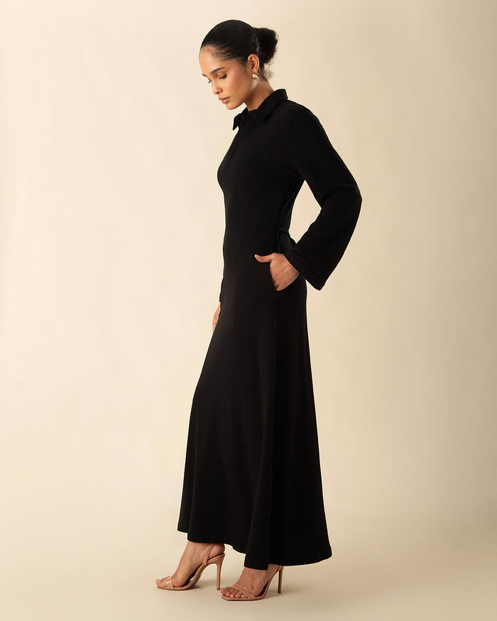 Castello Dress Black