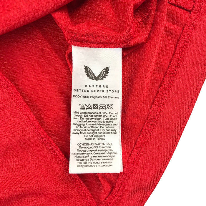Castore 9-10 years red white sports top
