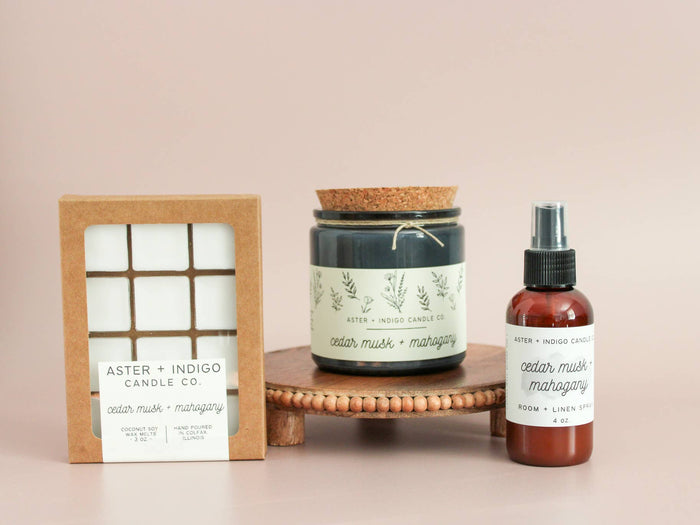 Cedar Musk + Mahogany Soy Candle
