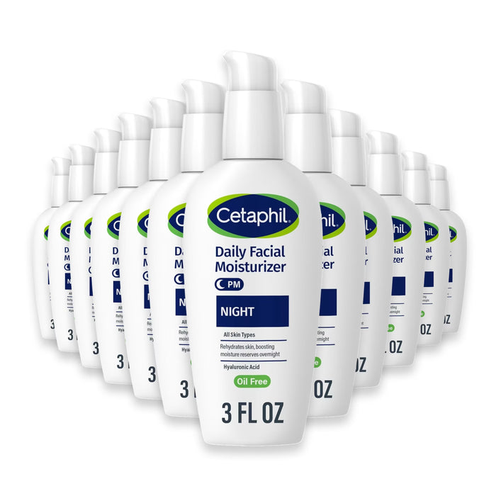 Cetaphil Night Cream Face Moisturizer with Hyaluronic Acid - 3 oz - 12 Pack