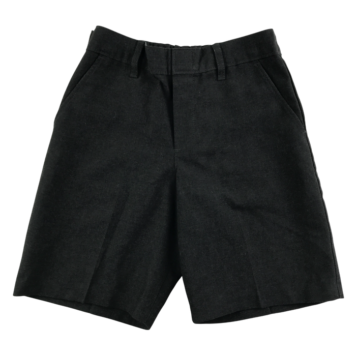 Charcoal boys adjustable waist school shorts