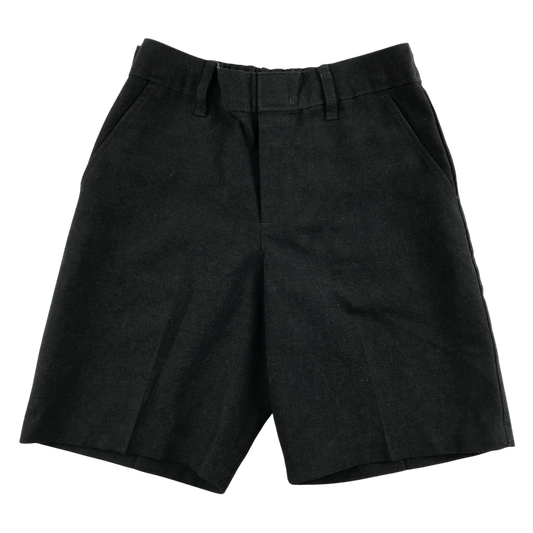 Charcoal boys adjustable waist school shorts