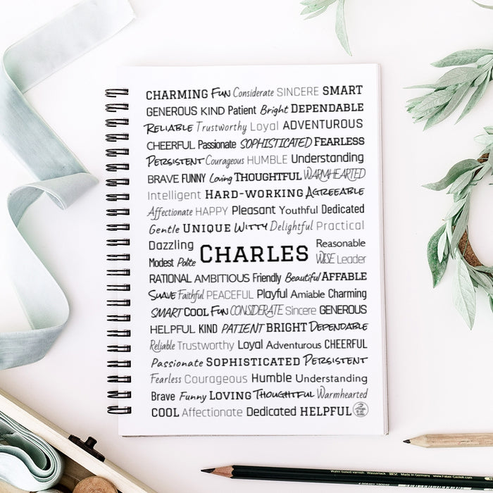 Charles Spiral Notebook
