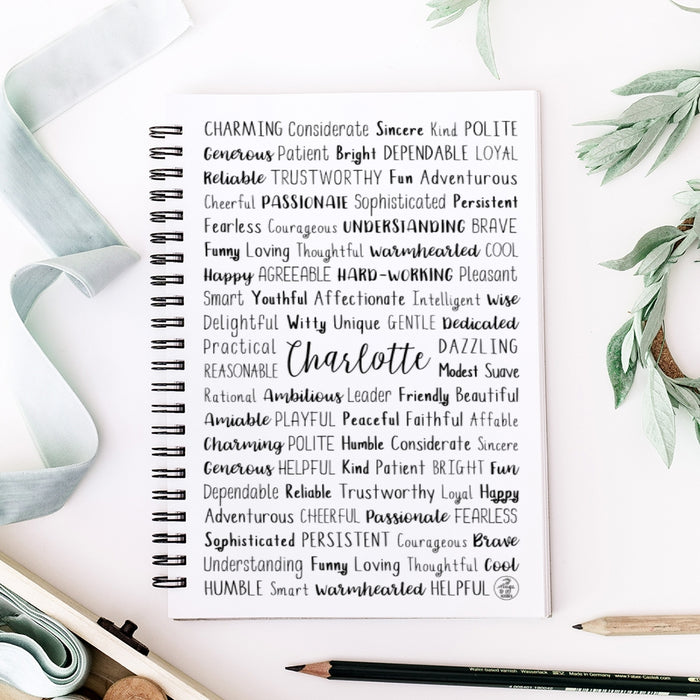 Charlotte Spiral Notebook