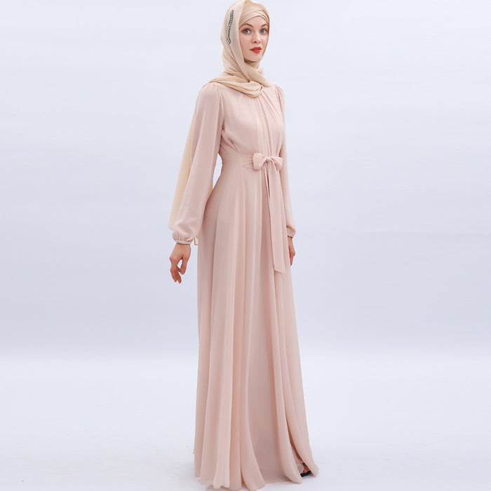 Chiffon Elegant Muslim Photography Dresses 2021  Maxi Dress For women with Hijab