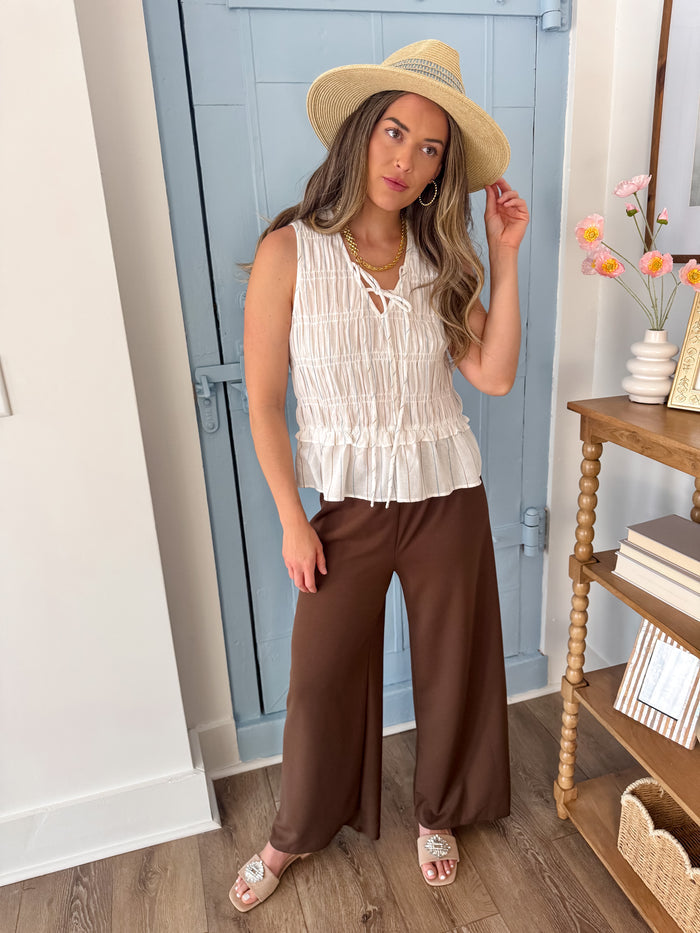 Chocolate Wide Leg Pant