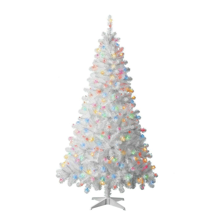 Christmas Tree 6.5 ft With 300 Pre-Strung Mini Lights, Stand Included - Until Times Up