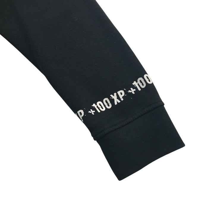 City Comfort 11-12 years black gaming print cotton hoodie