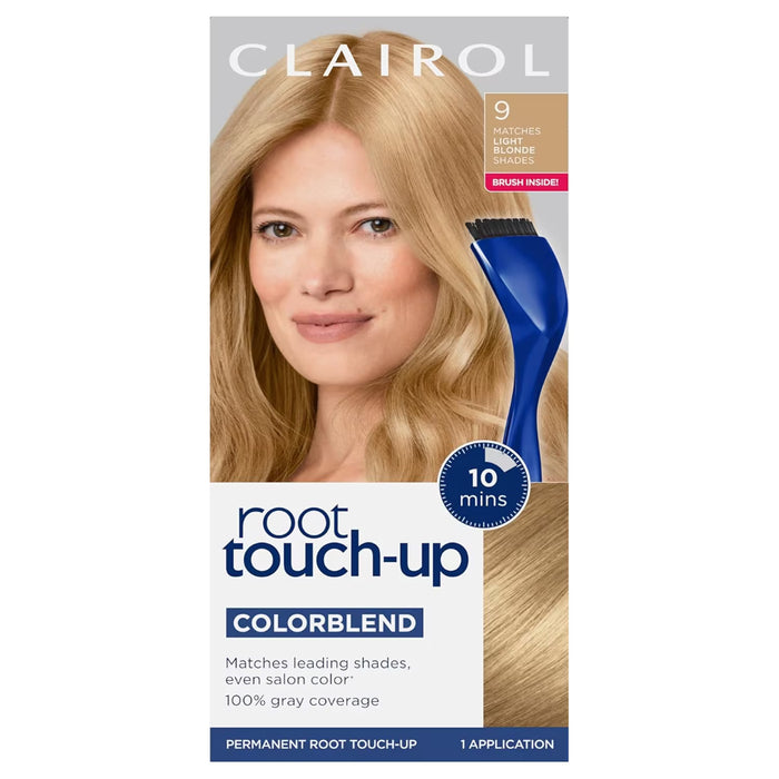 Clairol Nice'n Easy Root Touch-Up Permanent Hair Color Kit, 9 Light Blonde - 12 Pack