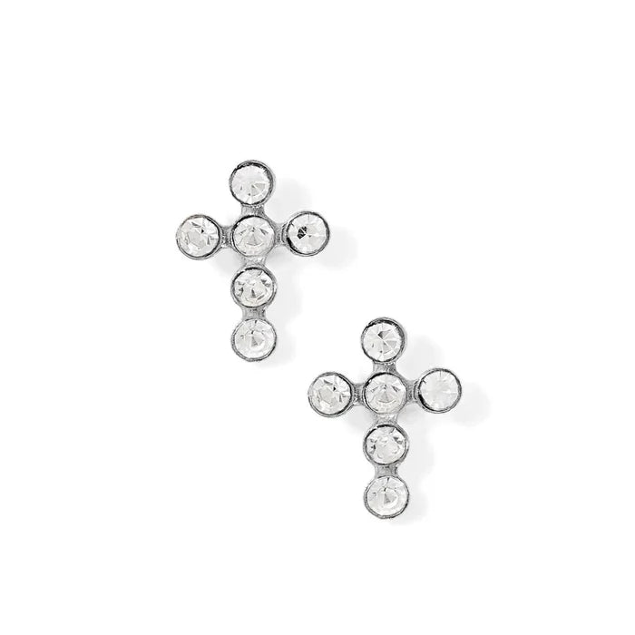 Clara Cross Stud Screwback Earring