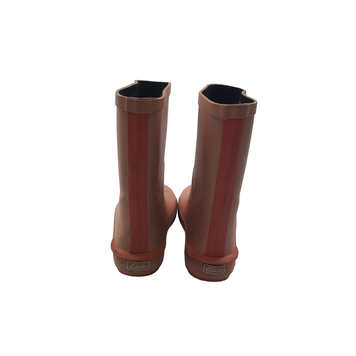 Clarks size UK 13g (jr) pink wellie boots