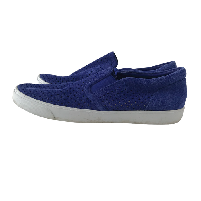 Clarks size UK 5d royal blue suede-like plimsolls