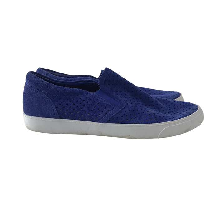 Clarks size UK 5d royal blue suede-like plimsolls