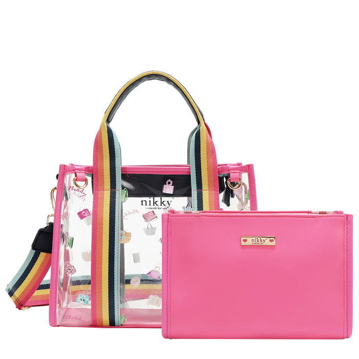 CLEAR RAINBOW TOTE