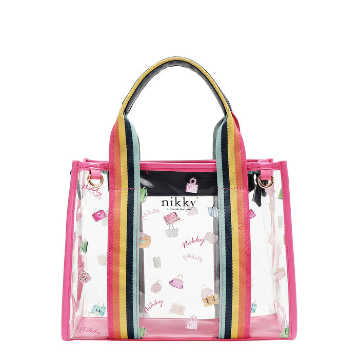CLEAR RAINBOW TOTE