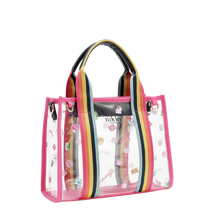 CLEAR RAINBOW TOTE