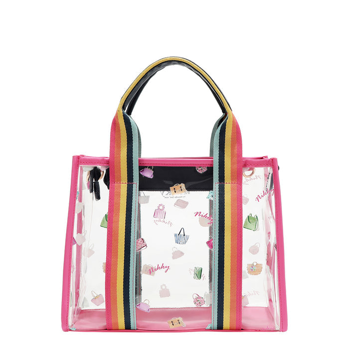 CLEAR RAINBOW TOTE
