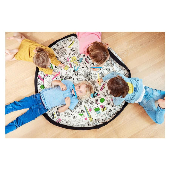 Play & Go Colour My Bag Paris Storage Bag & Play Mat - Large | Koop.co.nz