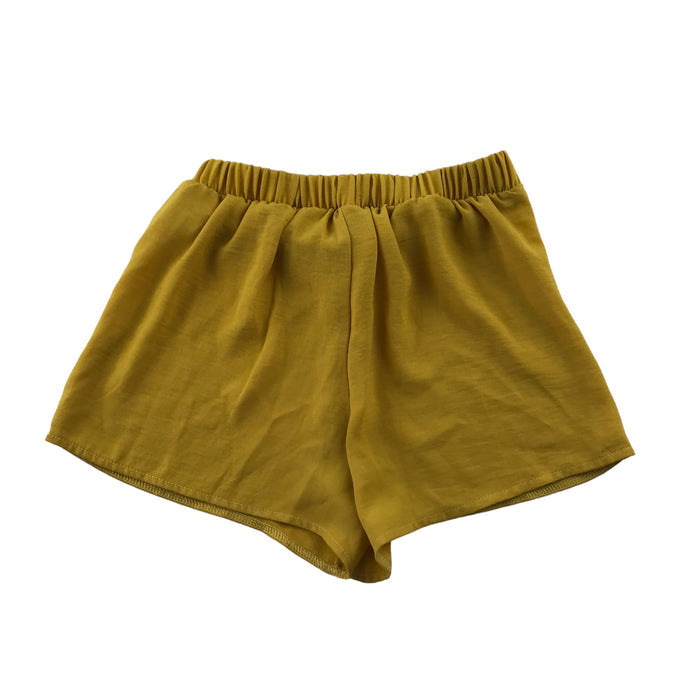 Cosmic Kids 10 years yellow plain with tie waist shorts