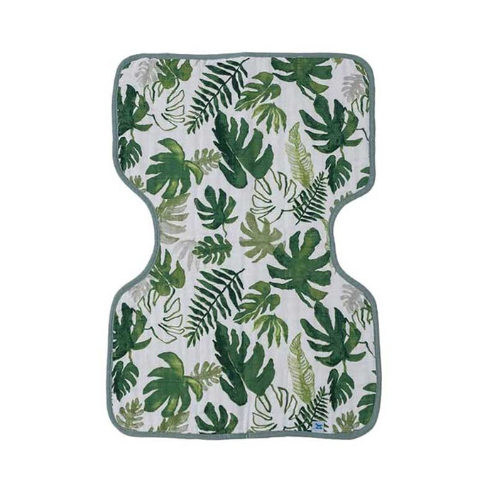 Little Unicorn Cotton Muslin Burp Cloth – Tropical Leaf | Koop.co.nz