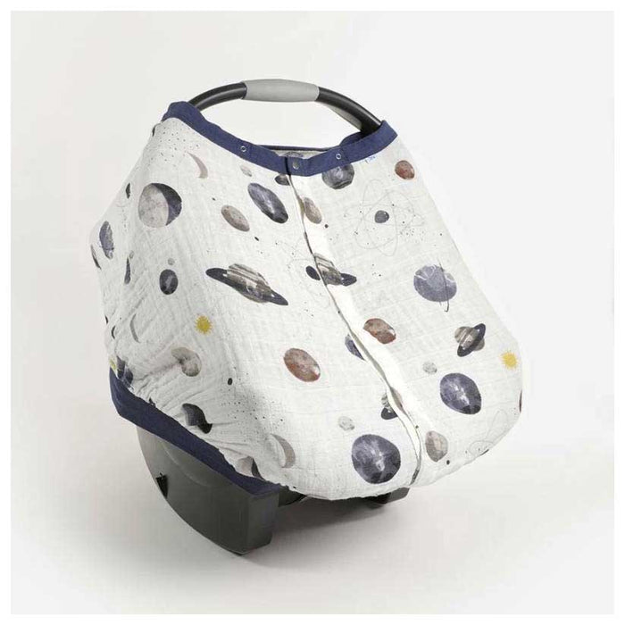 Little Unicorn Cotton Muslin Car Seat Canopy - Planetary | Koop.co.nz