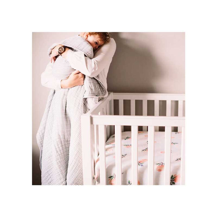 Little Unicorn Cotton Muslin Fitted Cot Sheet – Watercolour Roses | Koop.co.nz