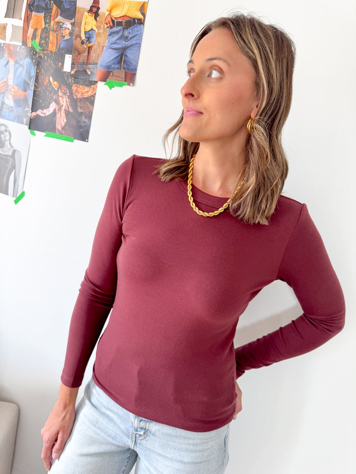Be Cool Courtney Long Sleeve Knit Top – women's long sleeve tee