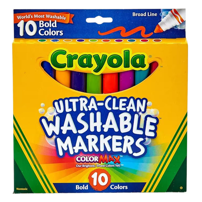 Crayola Washable Broad Line Bold Markers - 10 Ct - 24 Pack