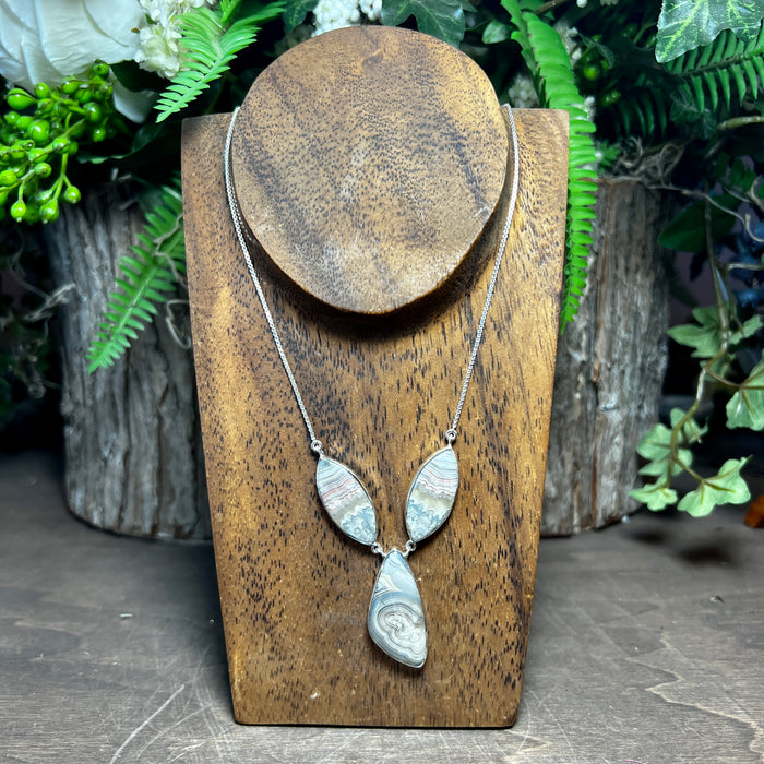 Crazy Lace Agate Necklace