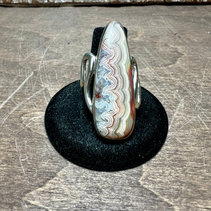 Crazy Lace Agate Ring