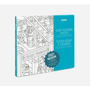 Crazy Museum Coloring Poster by OMY - by OMY - K. A. Artist Shop