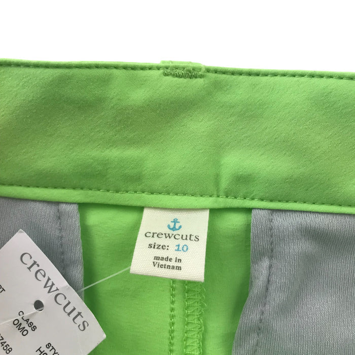 Crewcuts 10-11 years lime chino  golf shorts
